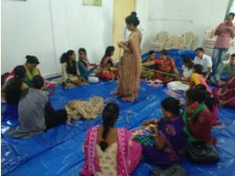 Eco-friendly handmade jute bags by rural women entrepreneurs